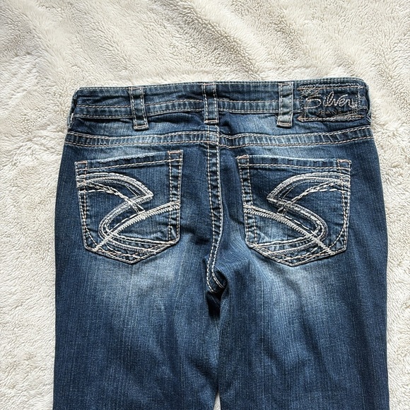Silver Jeans Co. Lola Flare Jeans W30 L33 | Y2K Boho Distressed Mid Rise Denim - Picture 8 of 12